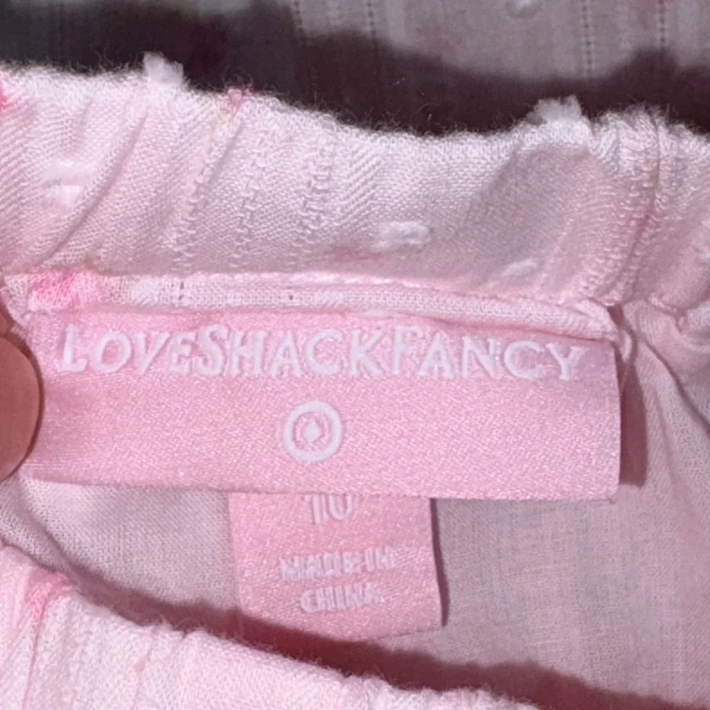 LoveShackFancy x Target Tiered Maxi Skirt age 10 Light Pink NEW Floral Lace Bows